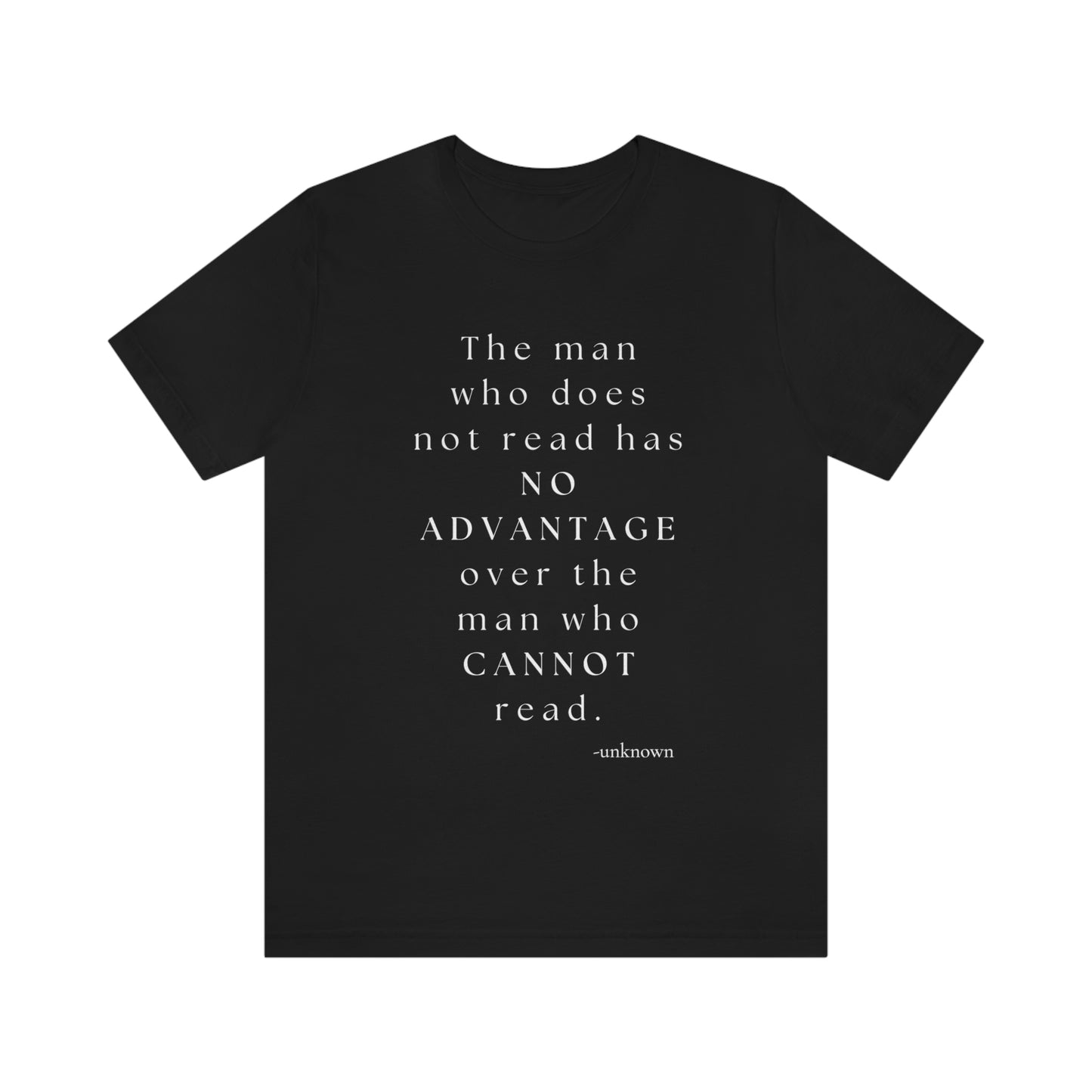 Man who cannot read - short sleeve Tee