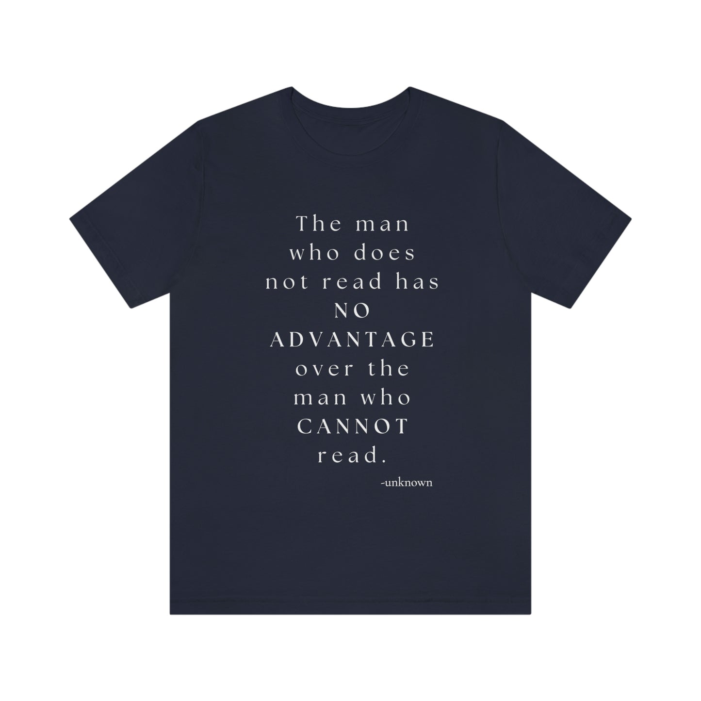 Man who cannot read - short sleeve Tee