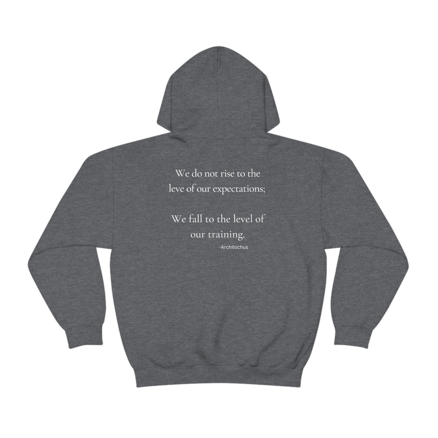 Fall to the level of our training - Unisex Heavy Blend™ Hooded Sweatshirt