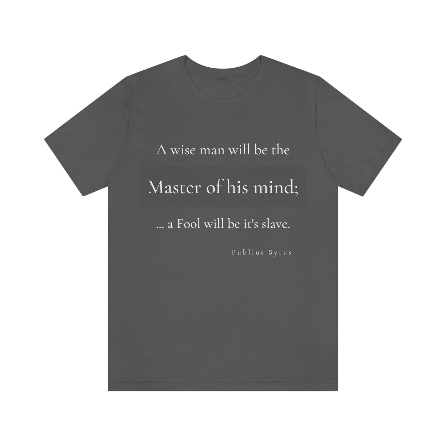 Master of your Mind - unisex jersey short sleeve tee