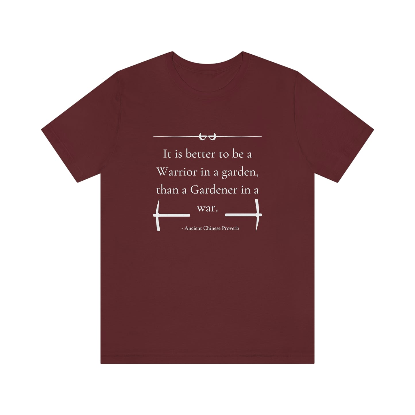 Warrior in a garden - Short Sleeve Tee
