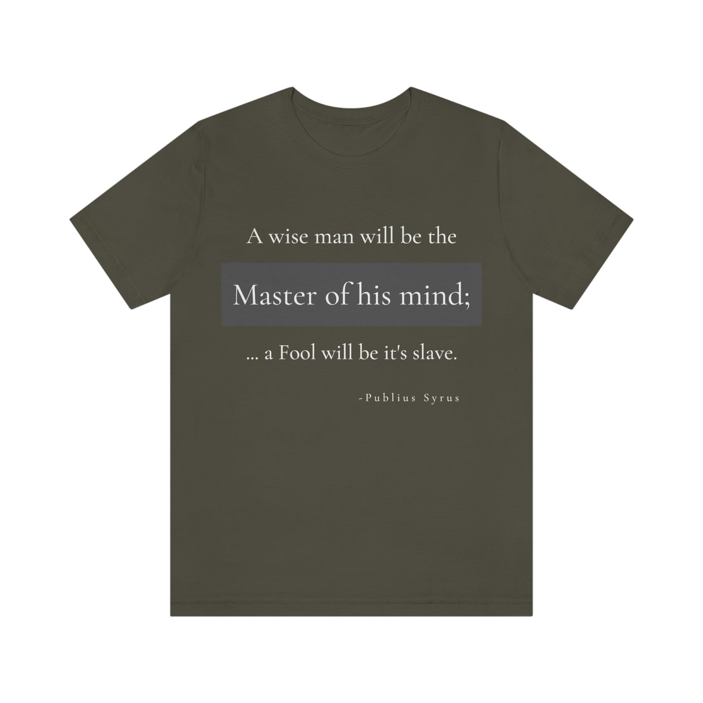 Master of your Mind - unisex jersey short sleeve tee