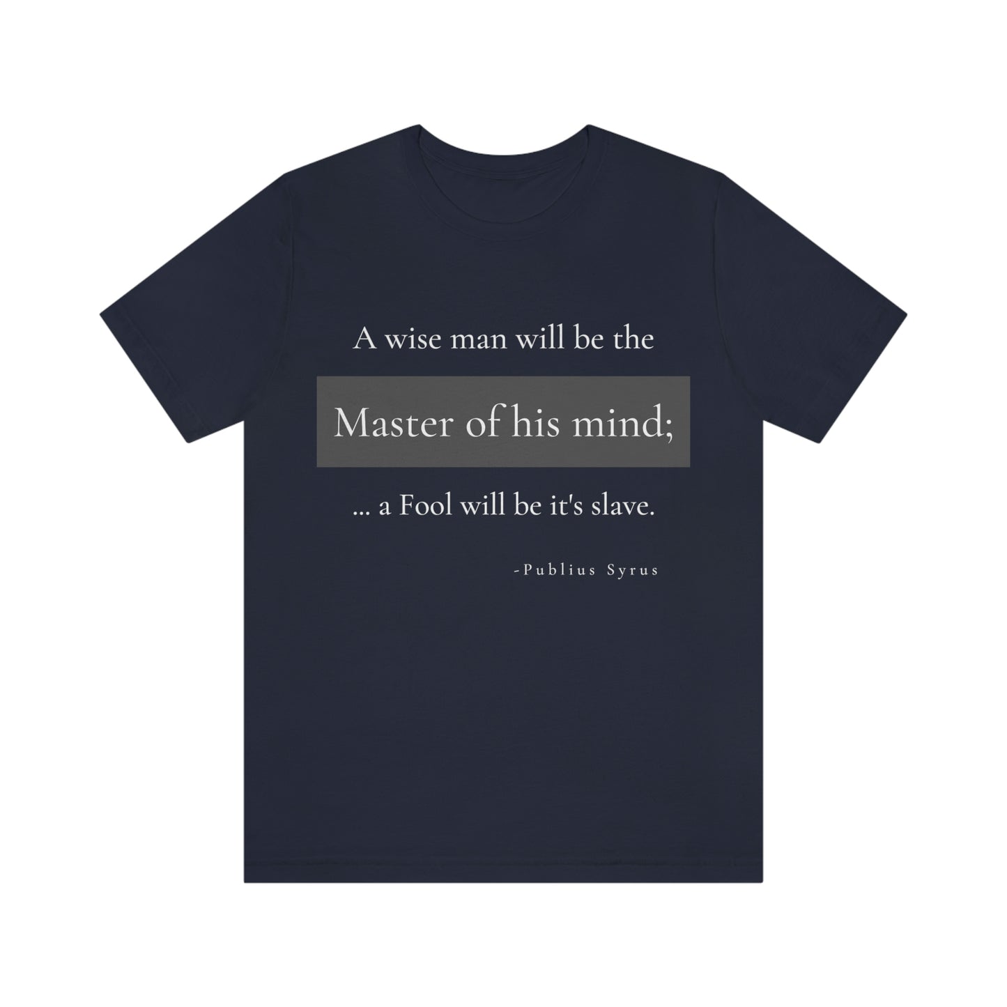 Master of your Mind - unisex jersey short sleeve tee