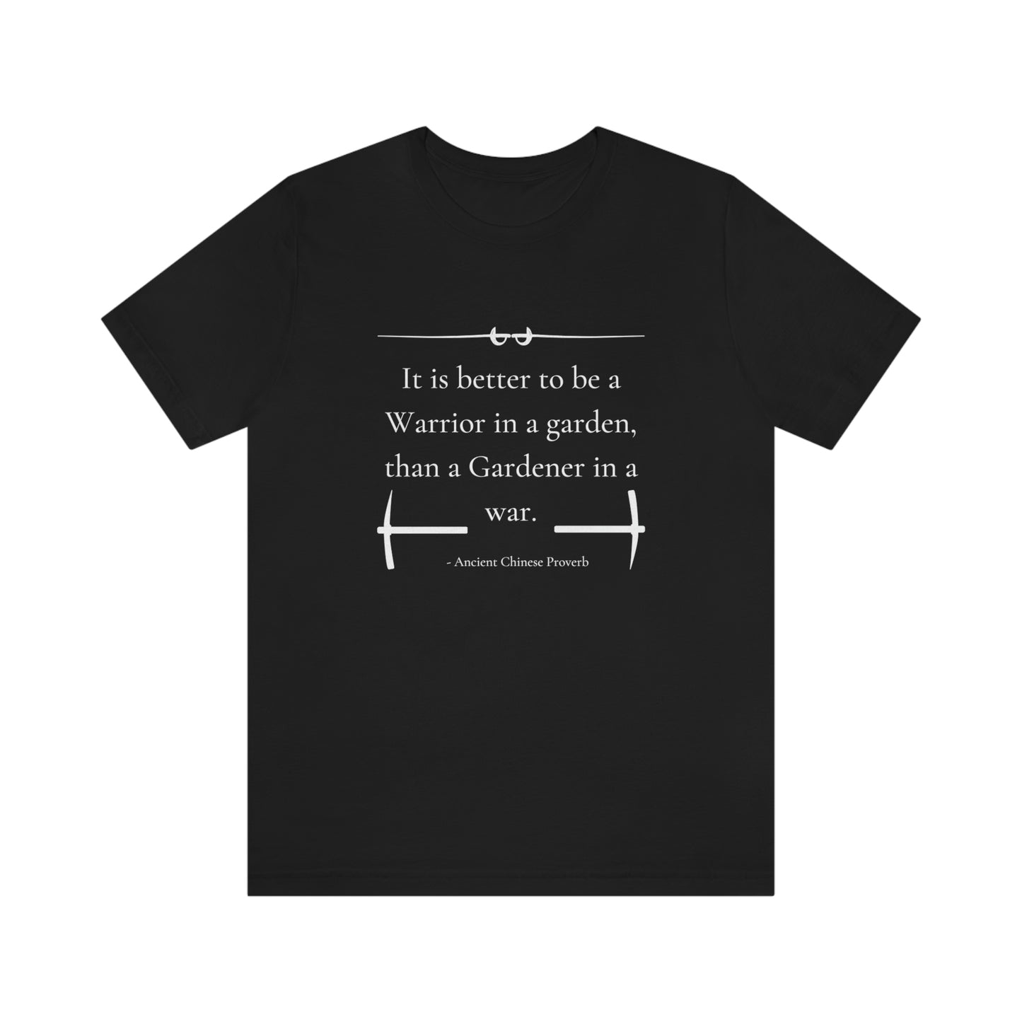 Warrior in a garden - Short Sleeve Tee