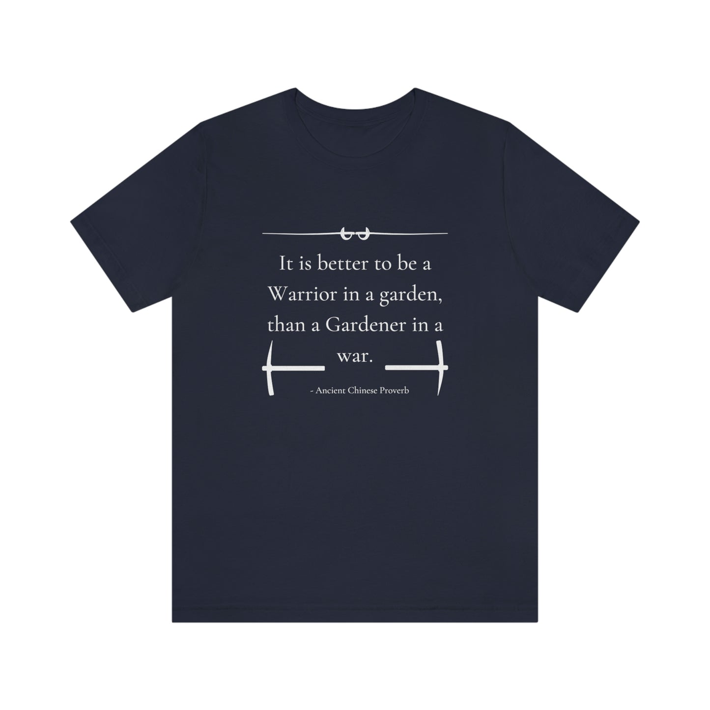 Warrior in a garden - Short Sleeve Tee