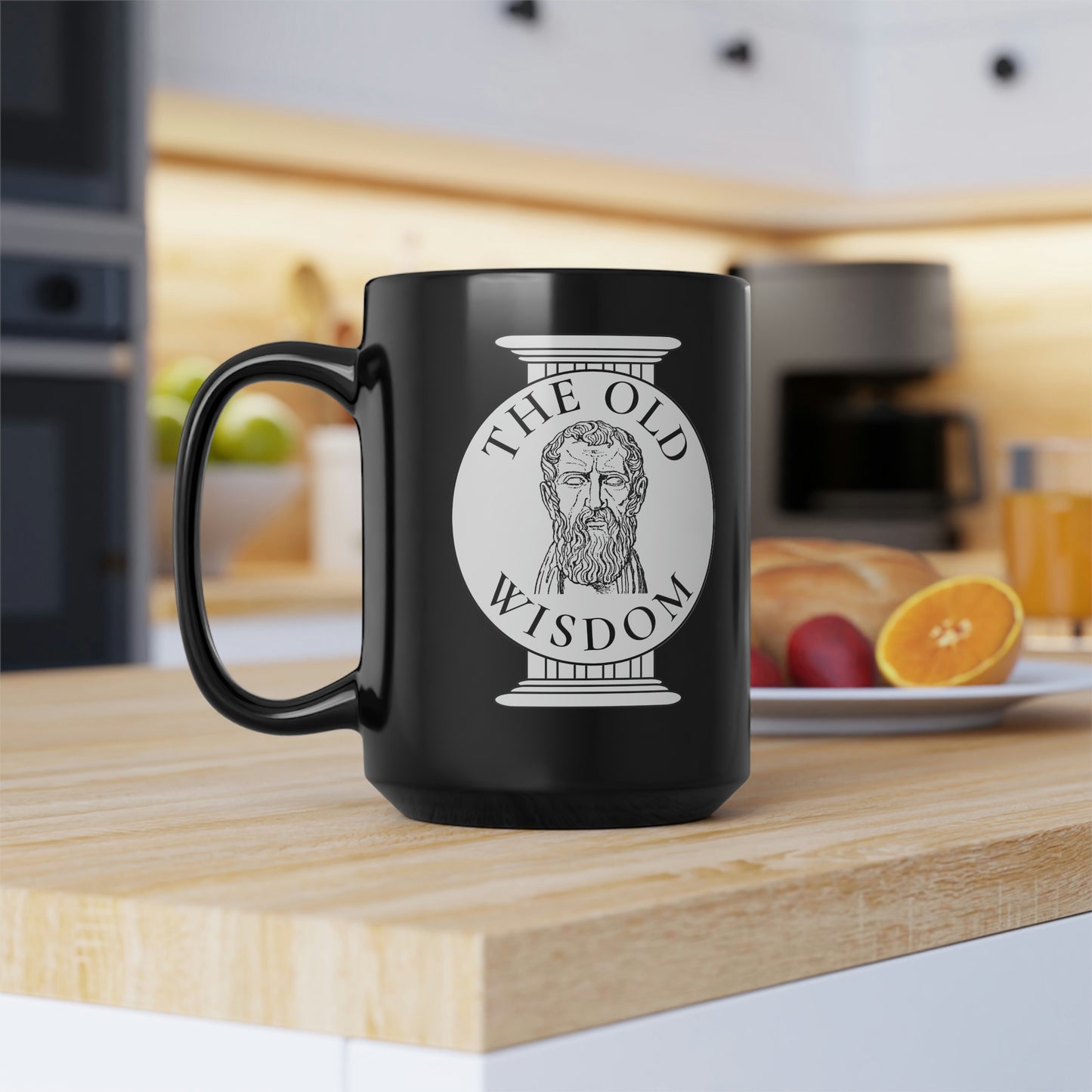 Fall to the level of our training - Black Mug, 15oz