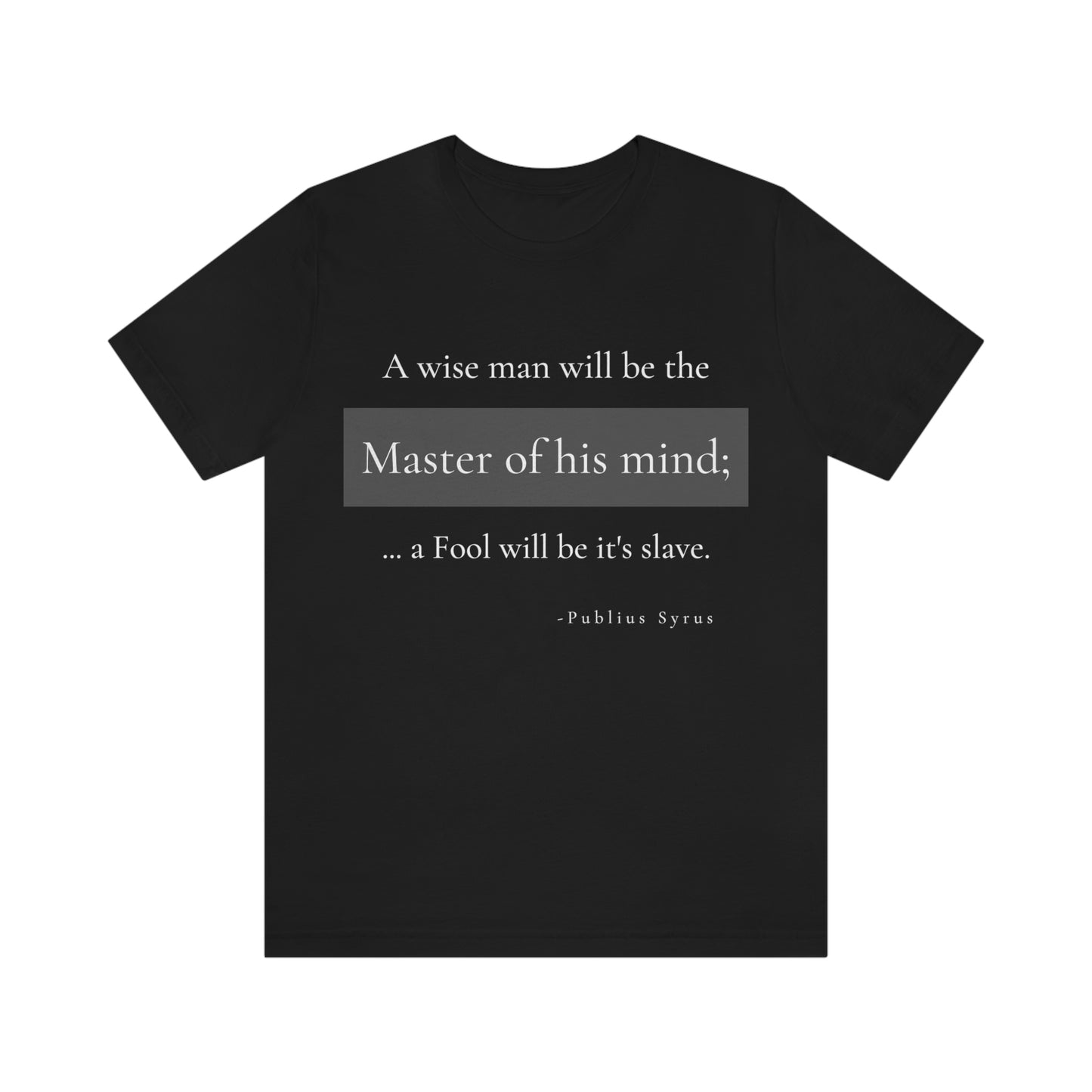 Master of your Mind - unisex jersey short sleeve tee