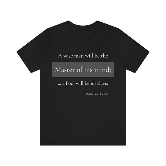 Master of your Mind - unisex jersey short sleeve tee