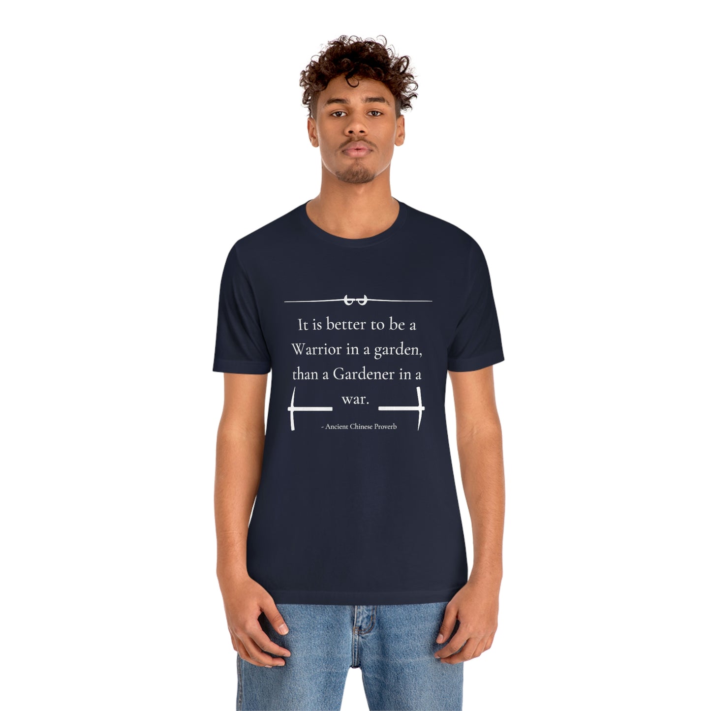 Warrior in a garden - Short Sleeve Tee