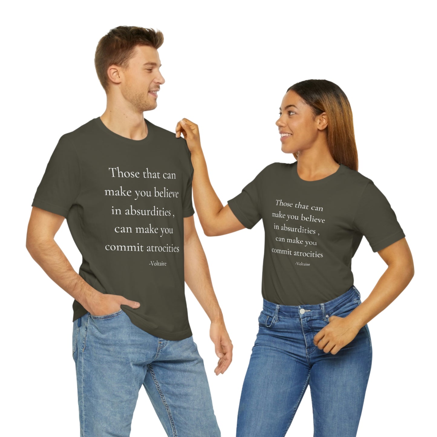 Those that can make you believe in Absurdities - unisex jersey short sleeve tee