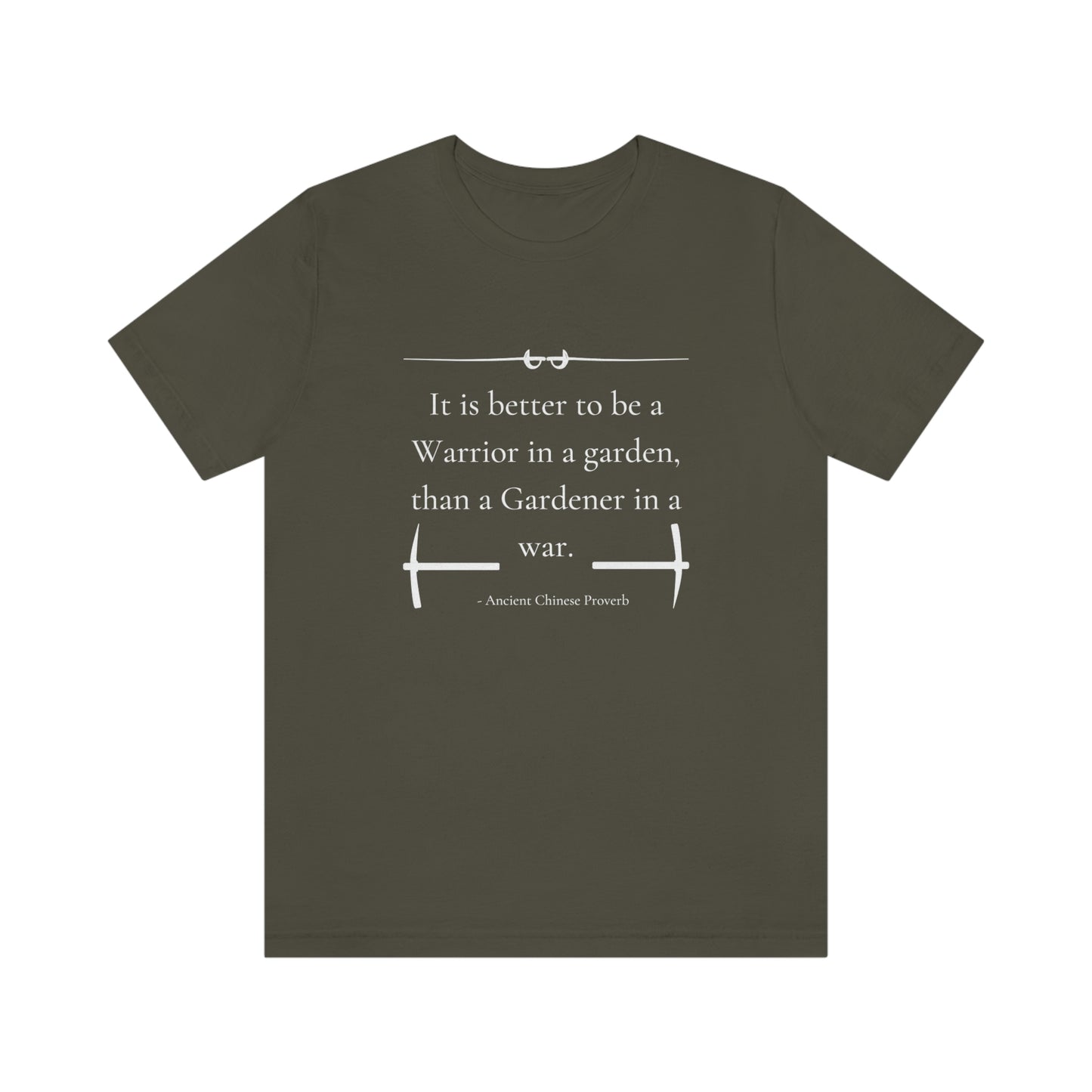 Warrior in a garden - Short Sleeve Tee