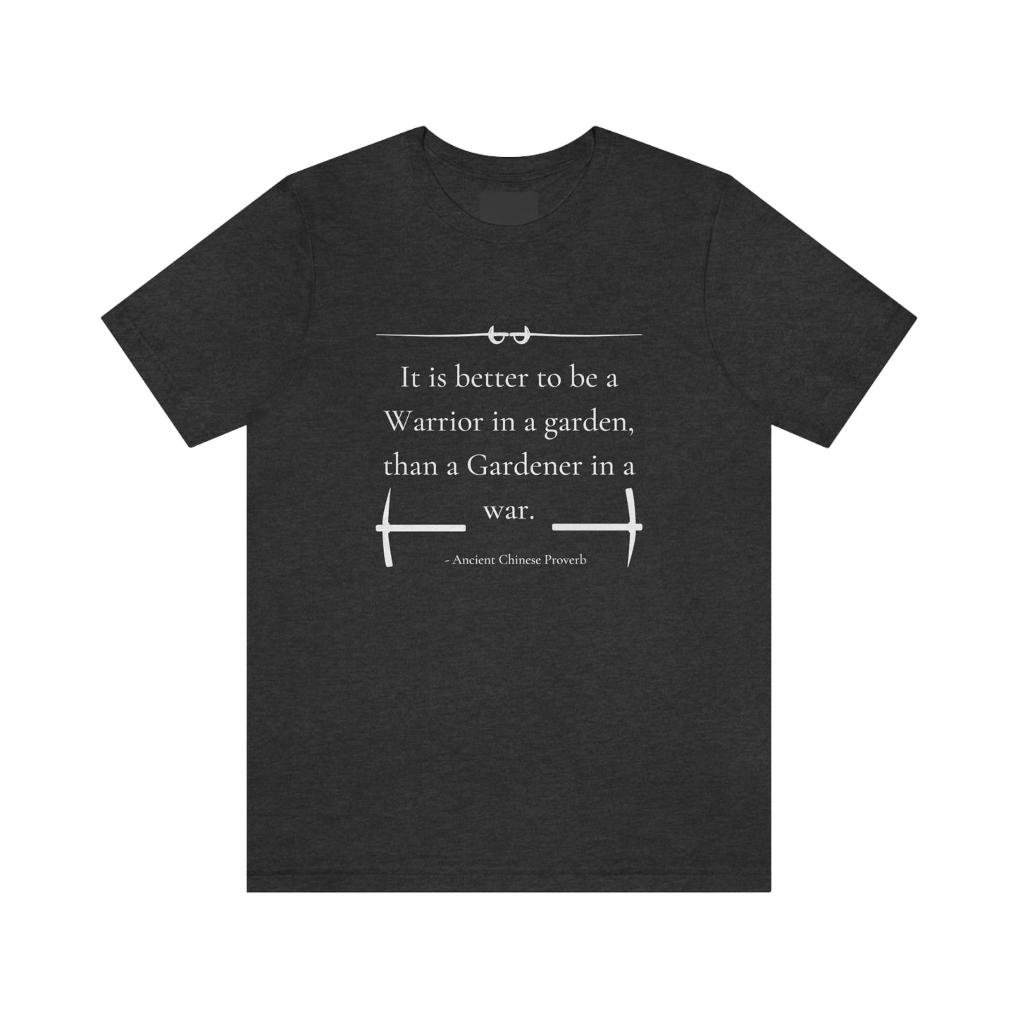 Warrior in a garden - Short Sleeve Tee